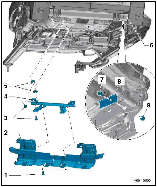 Audi Q3. Overview - Front Child Seat Anchors