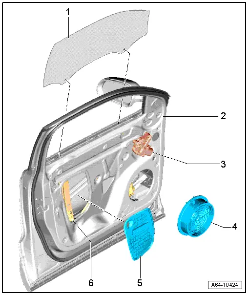 Audi Q3. Overview - Front Door Window