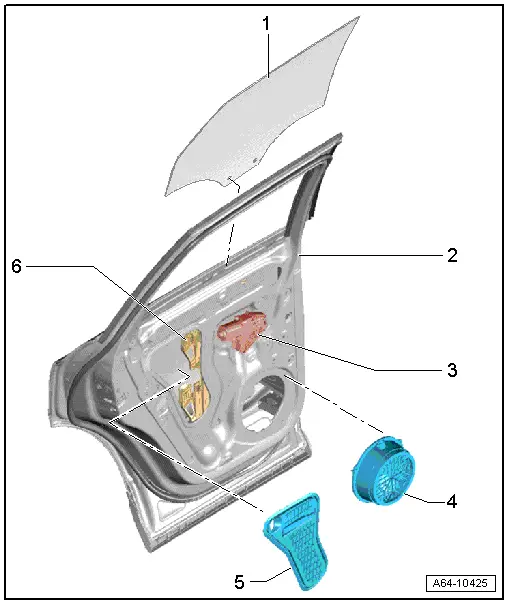 Audi Q3. Overview - Rear Door Window