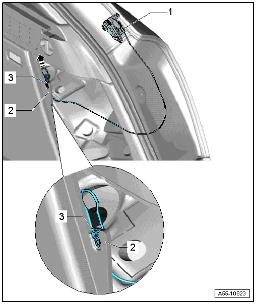 Audi Q3. Overview - Fuel Filler Door Emergency Release