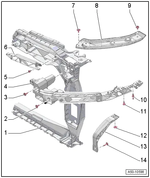 Audi Q3. Overview - Lock Carrier