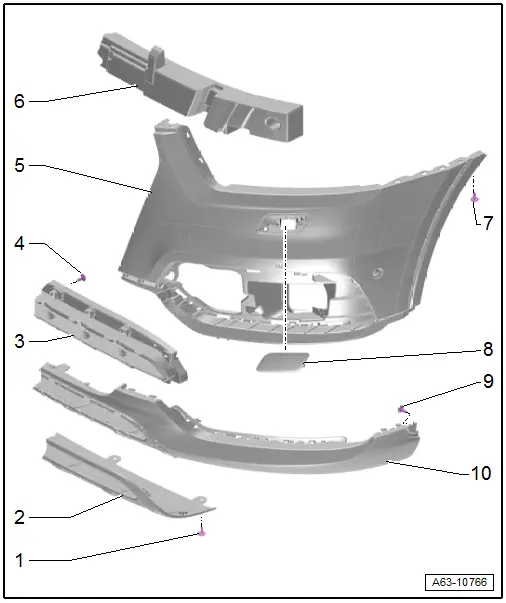 Audi Q3. Overview - Bumper Cover, Audi Q3 Offroad