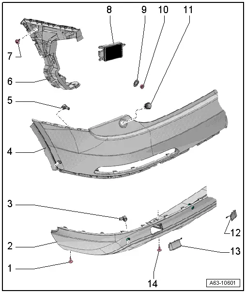 Audi Q3. Overview - Bumper Cover, Audi Q3