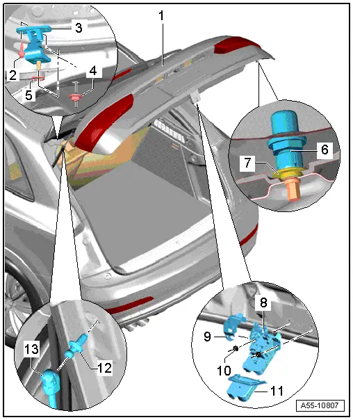 Audi Q3. Overview - Rear Lid