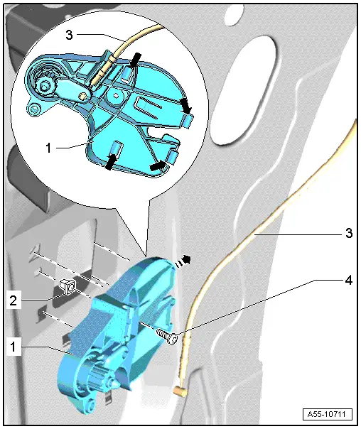 Audi Q3. Operating Lever