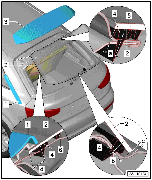 Audi Q3. Overview - Rear Window