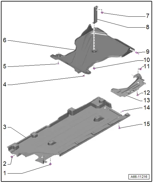Audi Q3. Overview - Underbody Panels